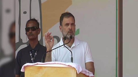 Congress leader Rahul Gandhi in Satna (Photo/ANI)