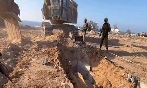Israel Defence Forces destroying Hamas terrorists' infrastructure in Gaza (Image: ANI)