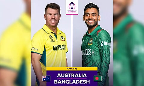 CWC 2023: Australia wins toss, opts to bowl first against Bangladesh