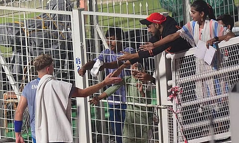 Fans have been flocking to the ten stadiums across India to witness the world’s best players compete at the biggest World Cup ever. (IANS)