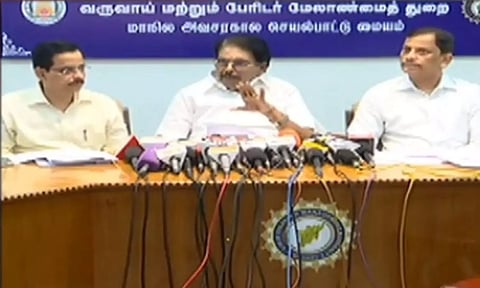 State Revenue cum Disaster Management Minister KKSSR Ramachandran&nbsp;