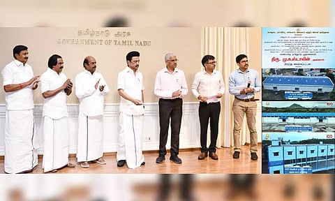 Chief Minister M K Stalin inaugurating new buildings constructed at a cost of Rs 12 crore in Chennai. (X/@CMOTamilNadu)