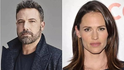 (L-R) Hollywood star Ben Affleck; Jennifer Garner