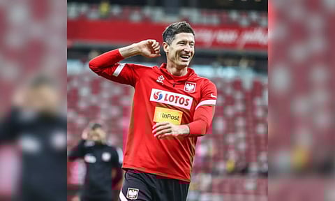 FC Barcelona striker Robert Lewandowski&nbsp;