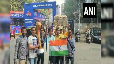 Fans around Wankhede Stadium (Photo/ANI)
