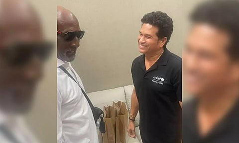 Viv Richards and Sachin Tendulkar (ANI)