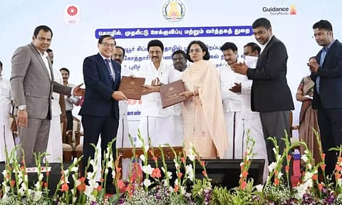CM Stalin inaugurated the SIPCOT Industrial Park at Eraiyur in Perambalur district in 2022