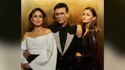 &nbsp;(L-R) Kareena Kapoor Khan, Karan Johar and Alia Bhatt