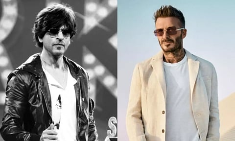 SRK, David Beckham (Image: ANI)