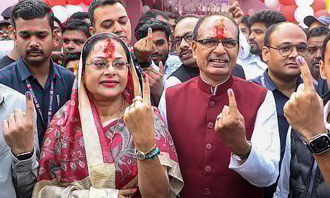 Priyanka Gandhi comes to MP during polls for entertainment: CM Chouhan