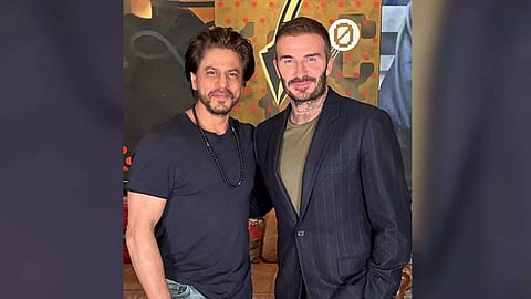 Actor Shah Rukh Khan and football legend David Beckham (Image: Instagram)