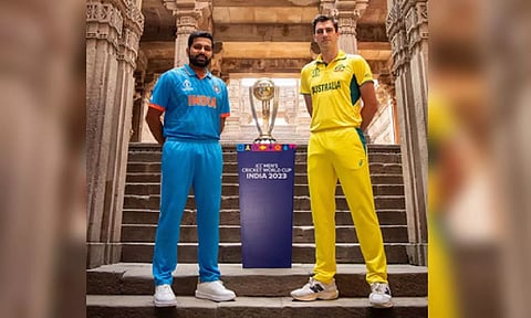 Rohit Sharma; Pat Cummins (IANS)