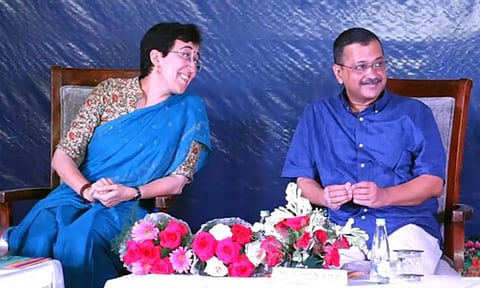 Atishi with Kejriwal