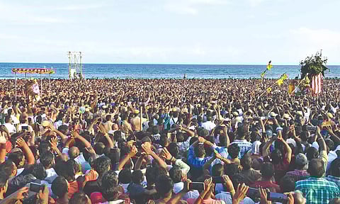 File image of devotees at the Soorasamharam event at Tiruchendur&nbsp;