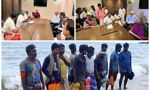 22 Tamil Nadu fishermen released by Sri Lankan authority