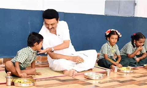 CM Stalin with school students