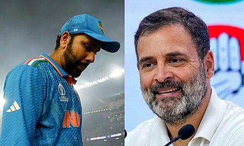 Rohit Sharma; Rahul Gandhi (PTI)