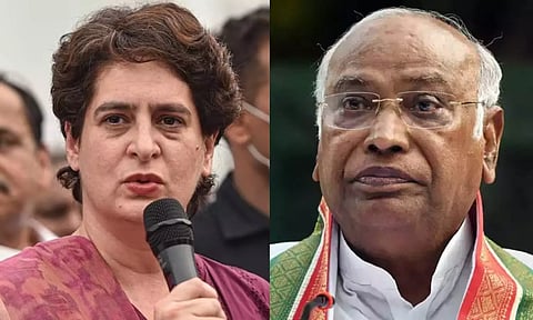 Priyanka Gandhi Vadra; Mallikarjun Kharge (PTI)