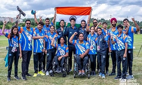 Indian para-archers (Image: Twitter/ SAI media)