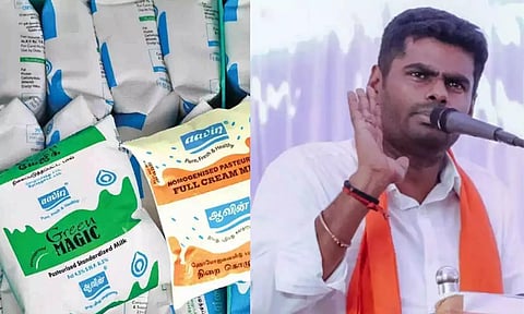 Aavin Milk Sachets, TN BJP President K Annamalai