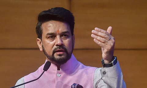Union Information and Broadcasting Minister Anurag Thakur (PTI)