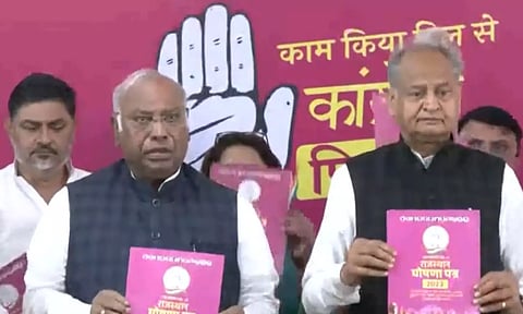 Congress releases Rajasthan manifesto (ANI)
