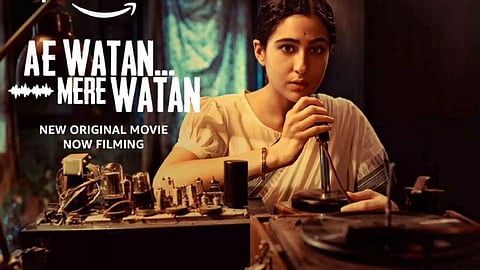 Actor Sara Ali Khan from her upcoming movie "Ae Watan Mere Watan"