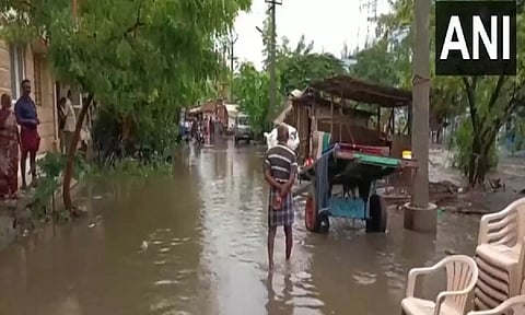 Waterlogging in Erode due to heavy rains
