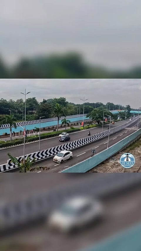 Newly-inaugurated U-shaped flyover near Indira Nagar MRTS station