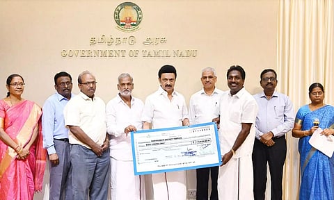 CM M K Stalin handed over Rs 8 crore fund for administration and maintenance of temples in Kanyakumari district