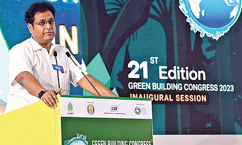 TRB Rajaa speaks at the IGBC Green Building Congress