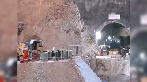 A visual from Silkyara tunnel in Uttarkashi (Photo/ANI)