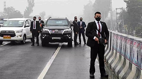 Security breach in Prime Minister Narendra Modi's convoy near Hussainiwala in Ferozepur district on January 5 this year (Photo:ANI)