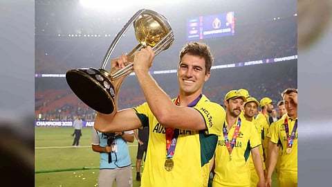 &nbsp;Pat Cummins after winning the 2023 Men’s ODI World Cup&nbsp;
