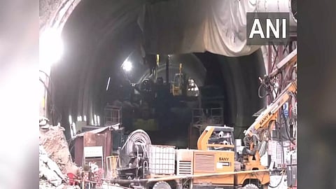 Visuals of ongoing rescue operations in Uttarkashi, Uttarakhand. (Photo/ANI)