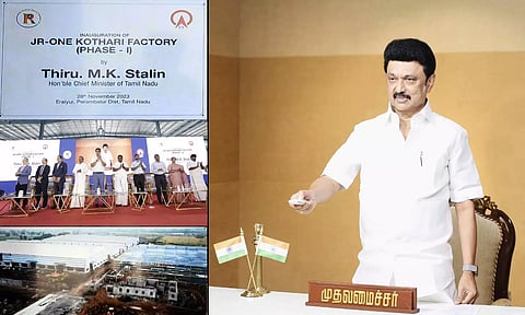 CM Stalin inaugurated the JR-One Phoenix Kothari Footwear factory