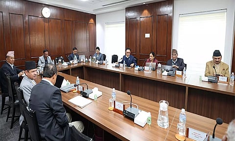 Visual from the council of ministers meeting in Nepal