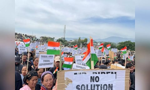 Kuki-Zo tribals hold rallies to press for separate state across nation