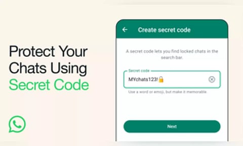 WhatsApp launches secret code for chat lock