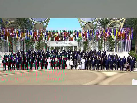 Leaders pose for teh family photo at the COP28 Summit in Dubai (Photo/ANI)