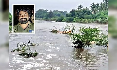 Car washed away, cops rescue family inside
