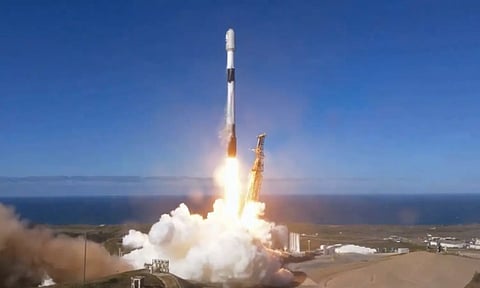 South Korea launches its first military spy satellite from Vandenberg Space Force Base, California (Photo: SpaceX via AP)