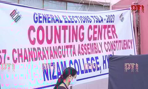 Counting center at Hyderabad (Photo: PTI)