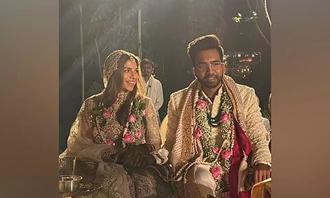 Newlyweds Sharmin Segal and Aman Mehta (Photo: Instagram)