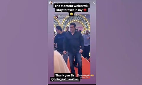 Salman Khan attending choreographer Mudassar Khan’s wedding (Image: IANS)