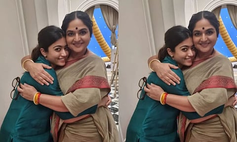 Rashmika Mandanna with Indira Krishnan