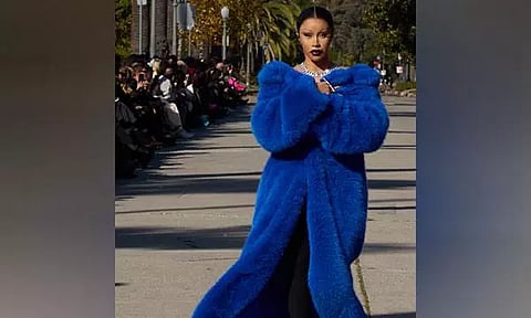 Cardi B makes her runway debut during Balenciaga Fall'24 show