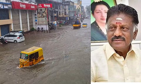 Chennai floods; O Panneerselvam