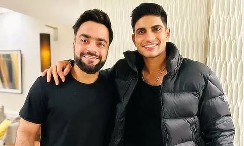 Shubman Gill and Rashid Khan
