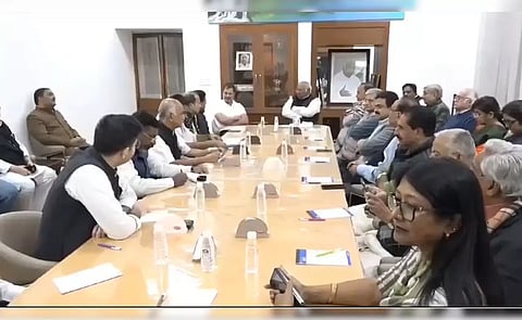 INDIA leaders meet at Kharge's residence (PTI)